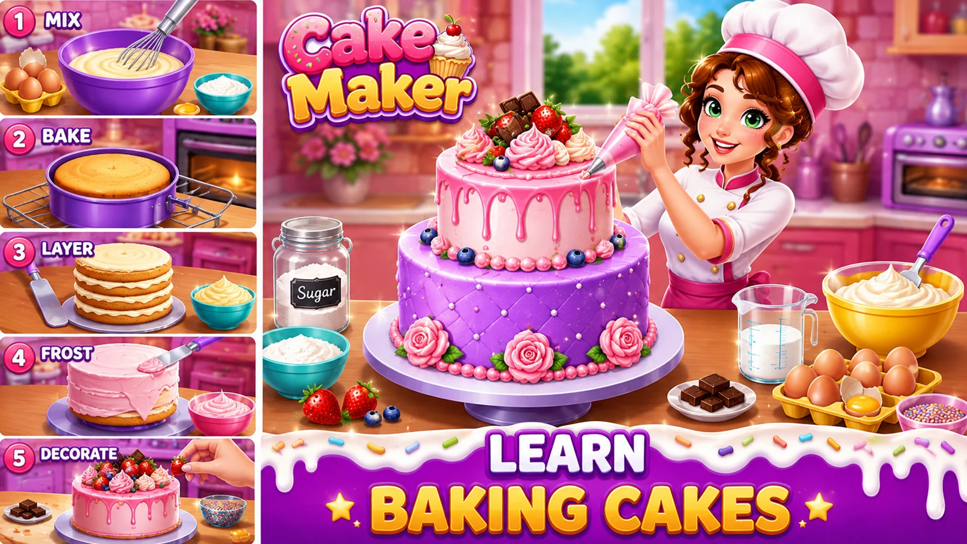 Sweet Bakery: Kids Cake Maker screenshot